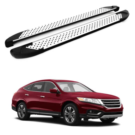 TURTLE Fits Honda Accord Crosstour 2010-2015 Side Step Sapphire V1 Silver