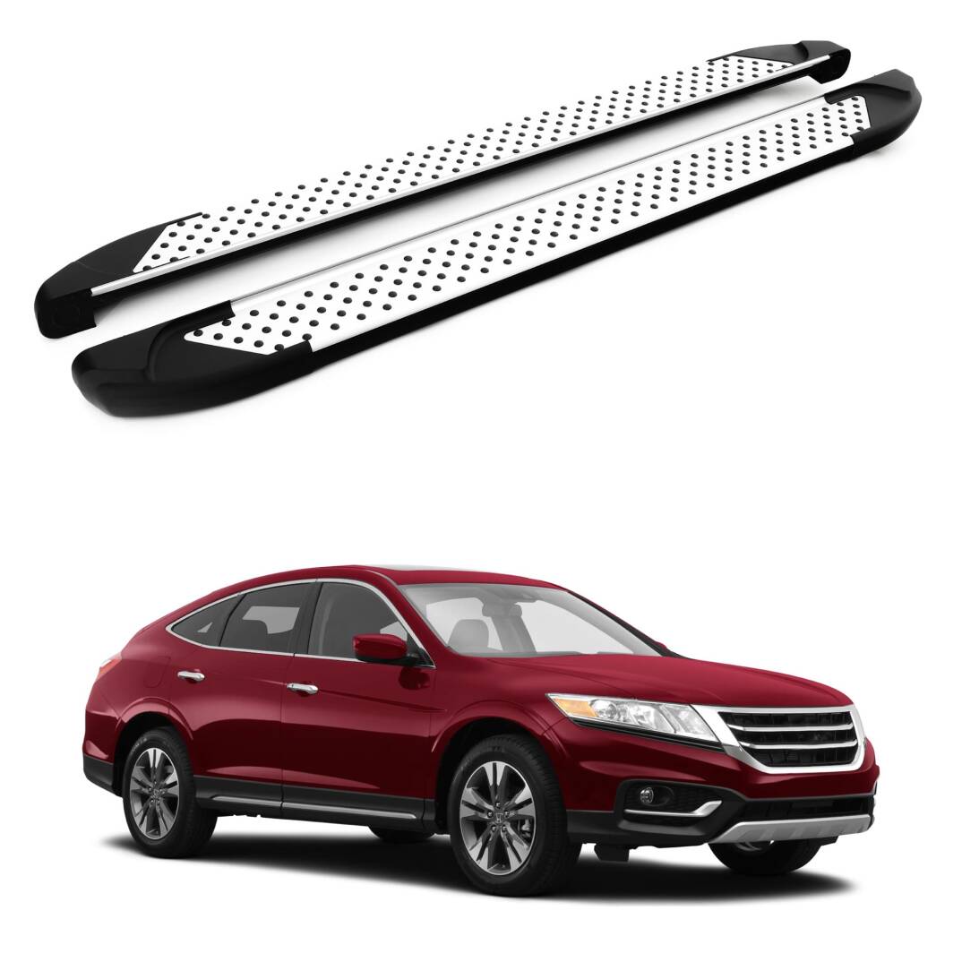 TURTLE Fits Honda Accord Crosstour 2010-2015 Side Step Sapphire V1 Silver - 1