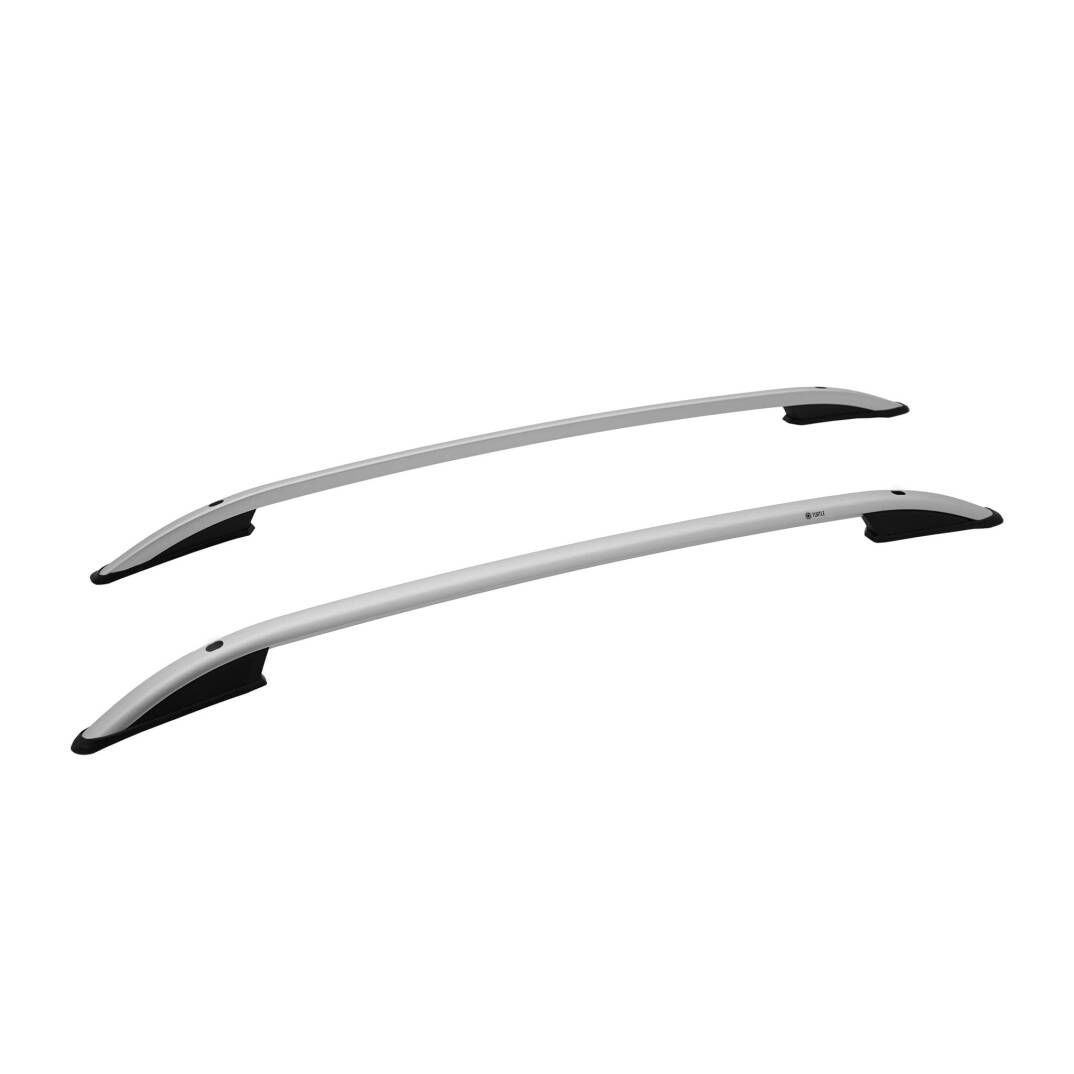 TURTLE Fits Honda Cr-V (Mk3) 2007-2011 Roof Rail Crown Silver - 1