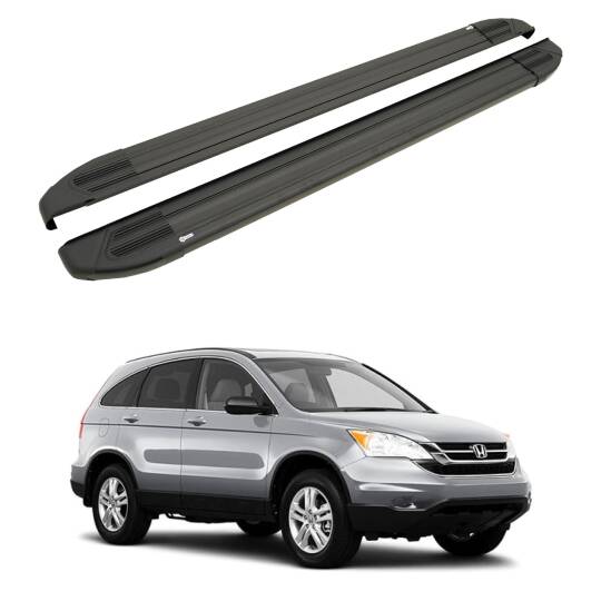 TURTLE Fits Honda Cr-V (Mk3) 2007-2011 Side Step Brillant Black