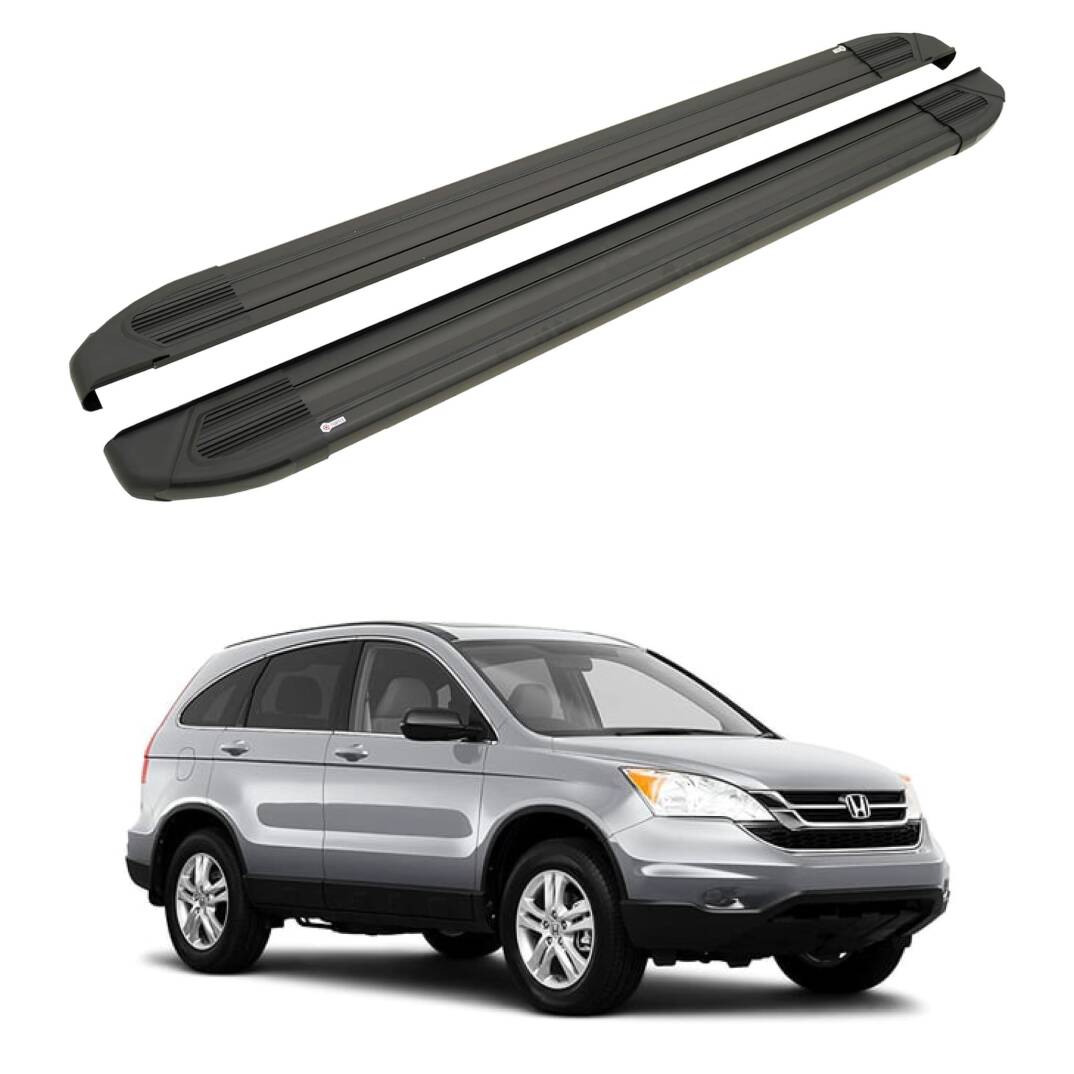 TURTLE Fits Honda Cr-V (Mk3) 2007-2011 Side Step Brillant Black - 1