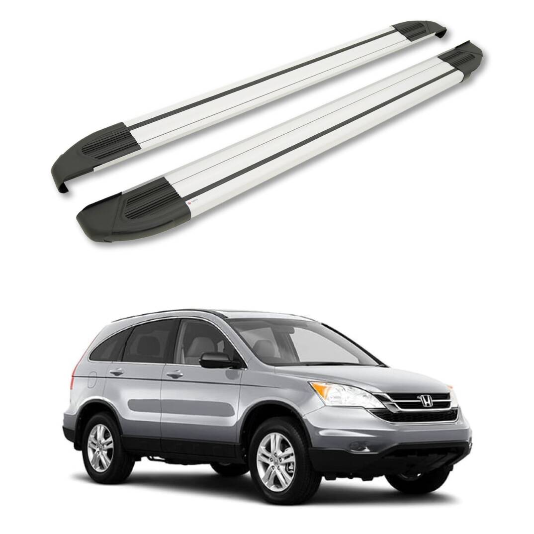 TURTLE Fits Honda Cr-V (Mk3) 2007-2011 Side Step Brillant Silver - 1