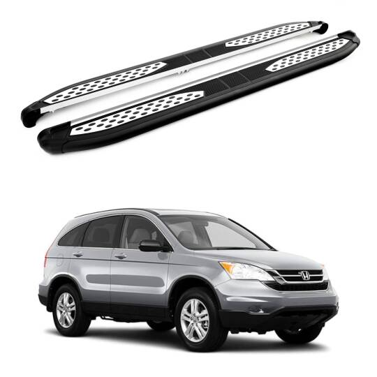 TURTLE Fits Honda Cr-V (Mk3) 2007-2011 Side Step Plus Black
