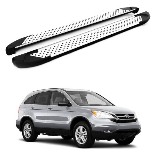 TURTLE Fits Honda Cr-V (Mk3) 2007-2011 Side Step Sapphire V1 Silver
