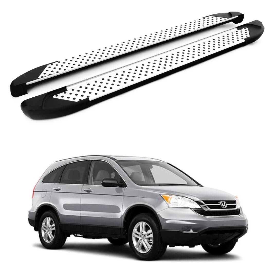TURTLE Fits Honda Cr-V (Mk3) 2007-2011 Side Step Sapphire V1 Silver - 1