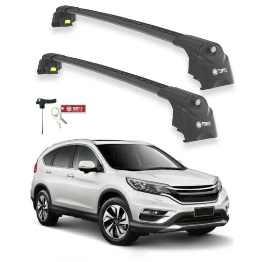 TURTLE Fits Honda Cr-V (Mk4) [Eu] 2012-2018 Roof Rack Air2 Black