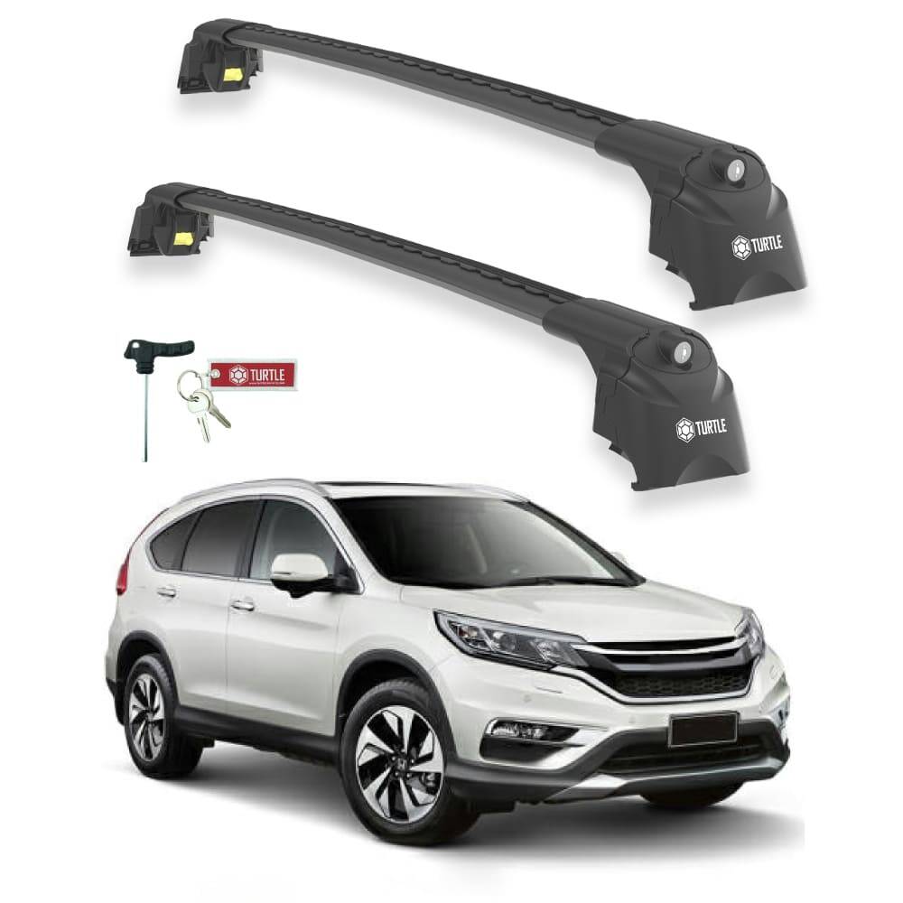 TURTLE Fits Honda Cr-V (Mk4) [Eu] 2012-2018 Roof Rack Air2 Black - 1
