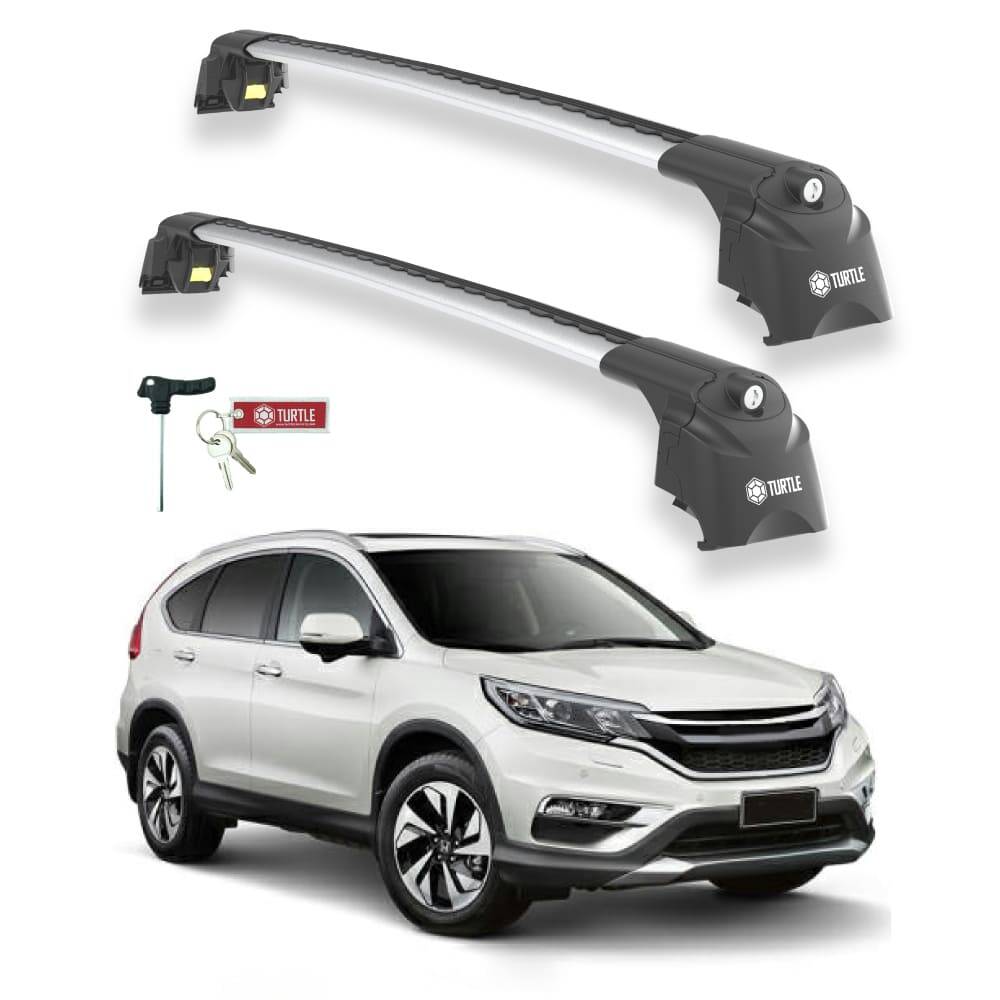 TURTLE Fits Honda Cr-V (Mk4) [Eu] 2012-2018 Roof Rack Air2 Silver - 1