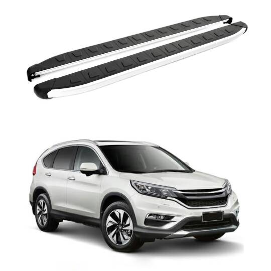 TURTLE Fits Honda Cr-V (Mk4) [Eu] 2012-2018 Side Step Alyans Silver