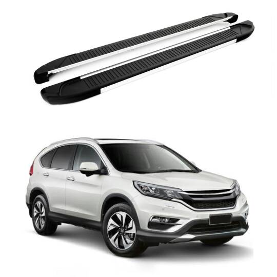 TURTLE Fits Honda Cr-V (Mk4) [Eu] 2012-2018 Side Step Another Silver