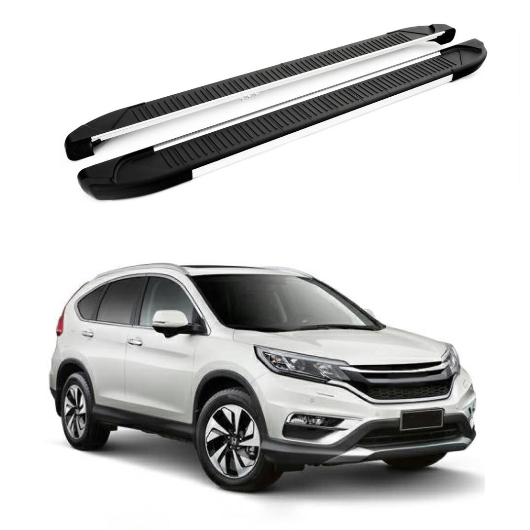 TURTLE Fits Honda Cr-V (Mk4) [Eu] 2012-2018 Side Step Another Silver - 1