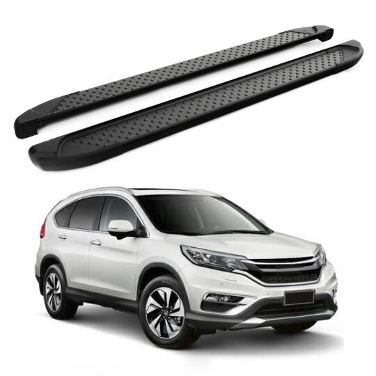 TURTLE Fits Honda Cr-V (Mk4) [Eu] 2012-2018 Side Step Sapphire V1 Black
