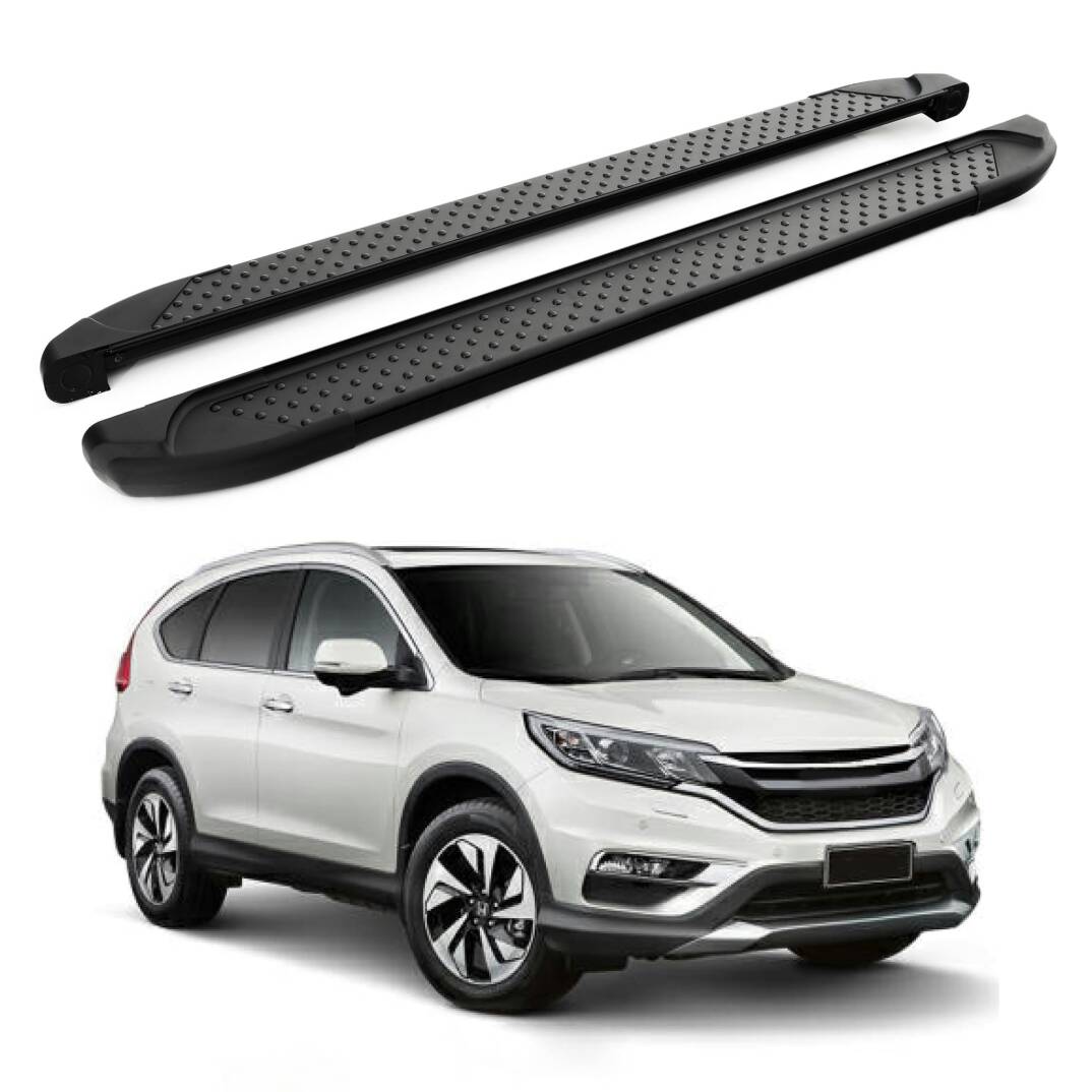 TURTLE Fits Honda Cr-V (Mk4) [Eu] 2012-2018 Side Step Sapphire V1 Black - 1