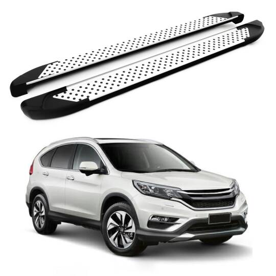 TURTLE Fits Honda Cr-V (Mk4) [Eu] 2012-2018 Side Step Sapphire V1 Silver