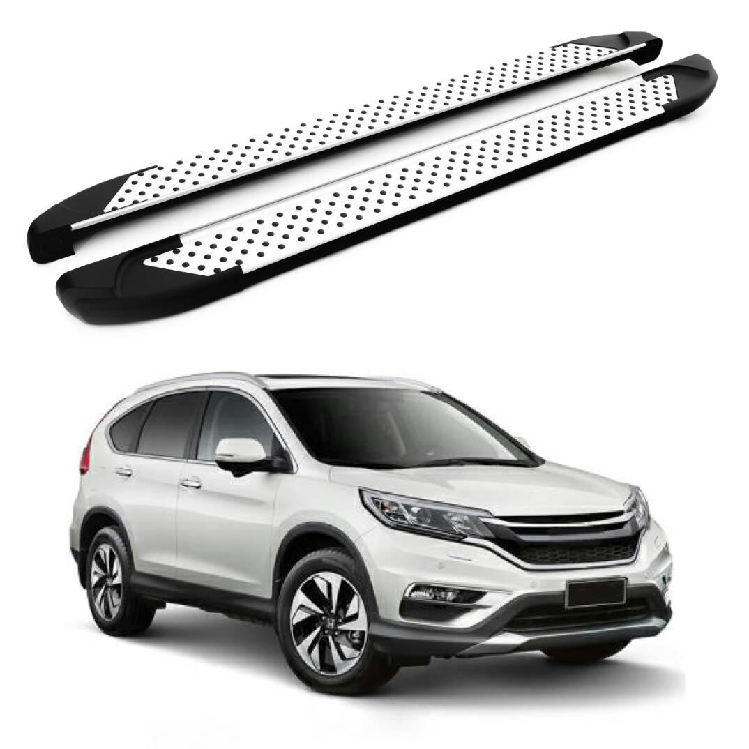 TURTLE Fits Honda Cr-V (Mk4) [Eu] 2012-2018 Side Step Sapphire V1 Silver - 1