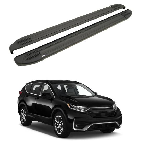 TURTLE Fits Honda Cr-V (Mk5) [Eu] 2019-2025 Side Step Brillant Black