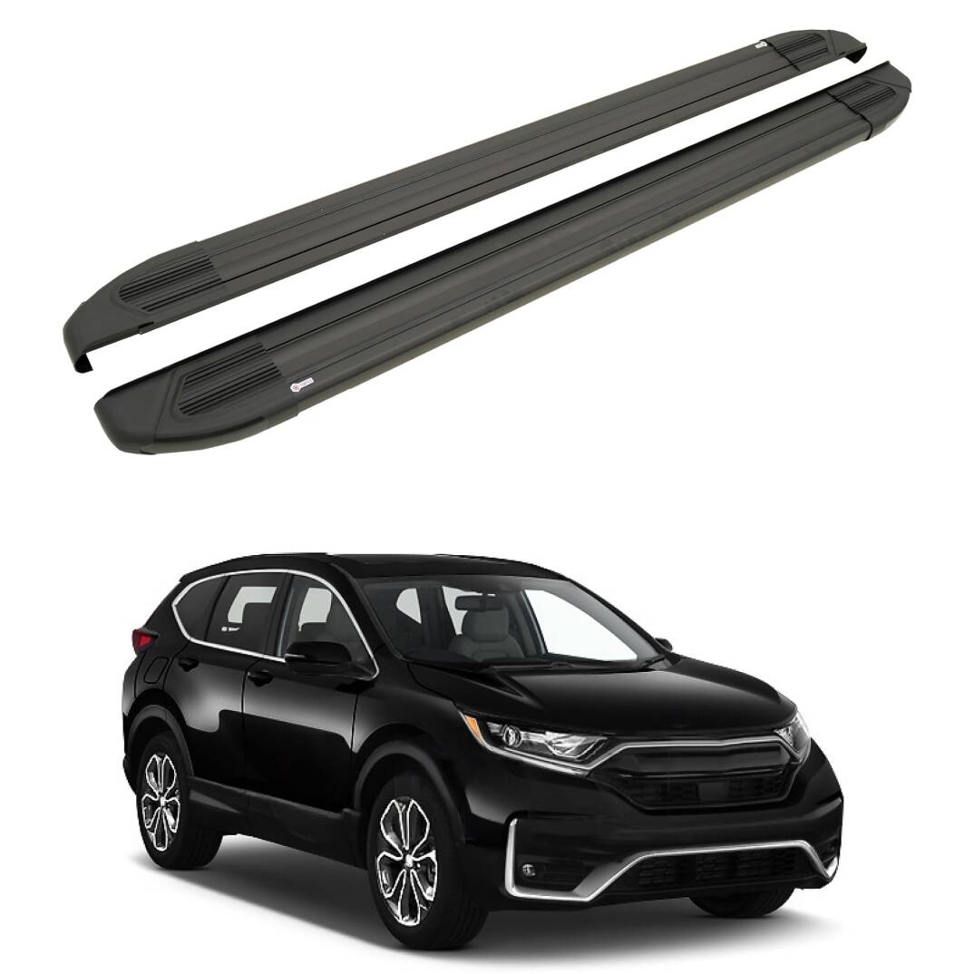 TURTLE Fits Honda Cr-V (Mk5) [Eu] 2019-2025 Side Step Brillant Black - 1