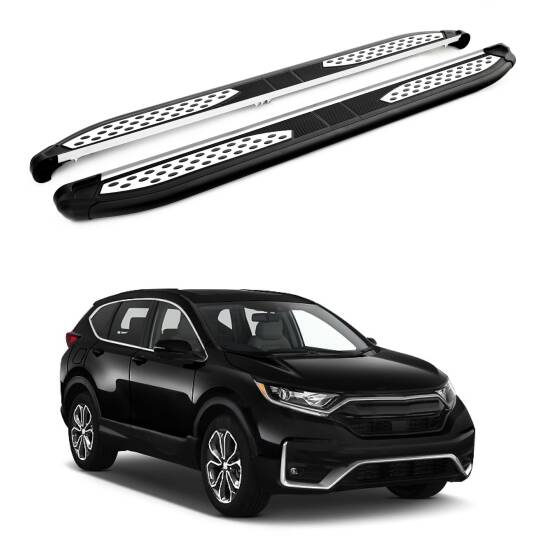 TURTLE Fits Honda Cr-V (Mk5) [Eu] 2019-2025 Side Step Plus Black