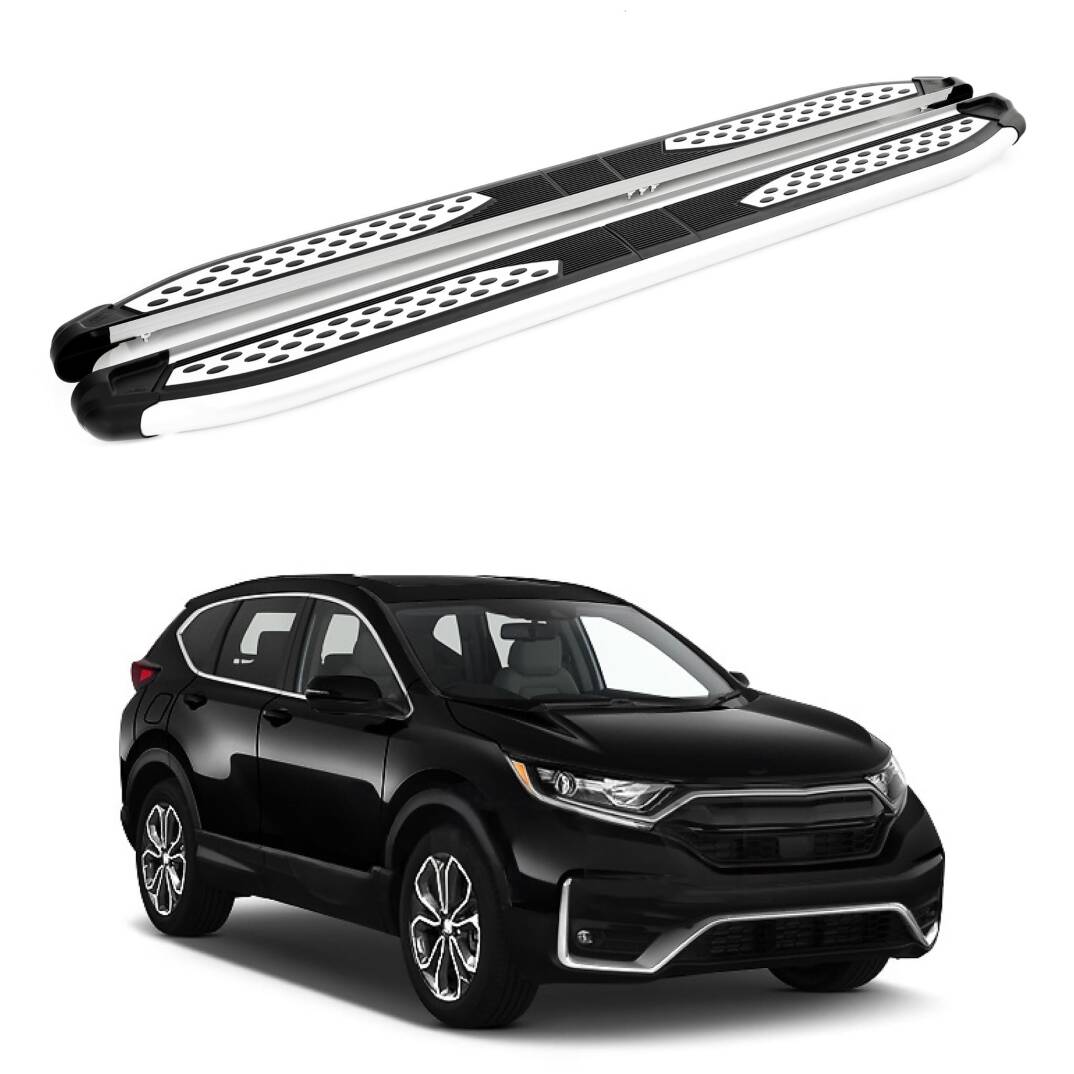 TURTLE Fits Honda Cr-V (Mk5) [Eu] 2019-2025 Side Step Plus Silver - 1