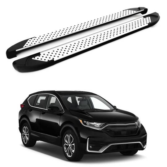TURTLE Fits Honda Cr-V (Mk5) [Eu] 2019-2025 Side Step Sapphire V1 Silver