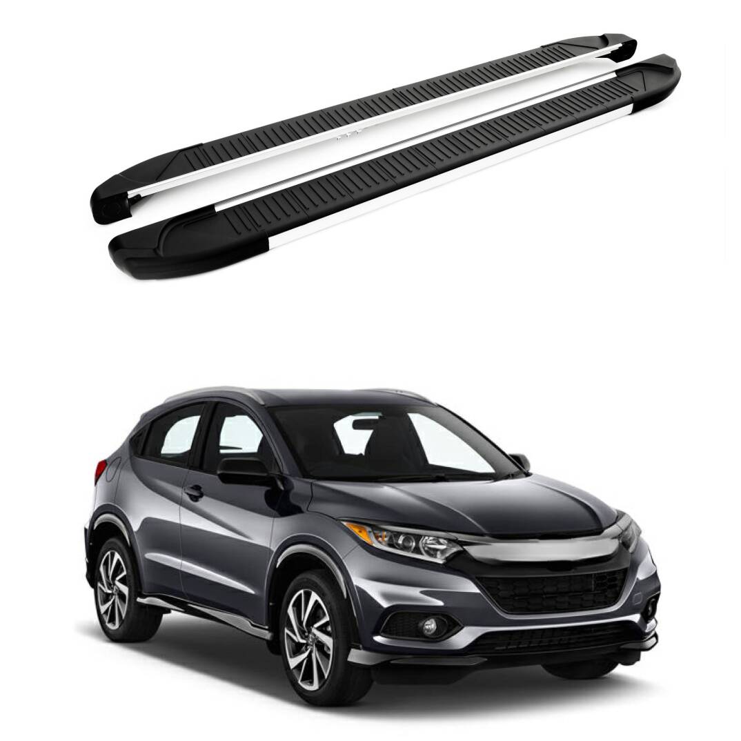 TURTLE Fits Honda Hr-V (Mk2) 2014-2020 Side Step Another Silver - 1