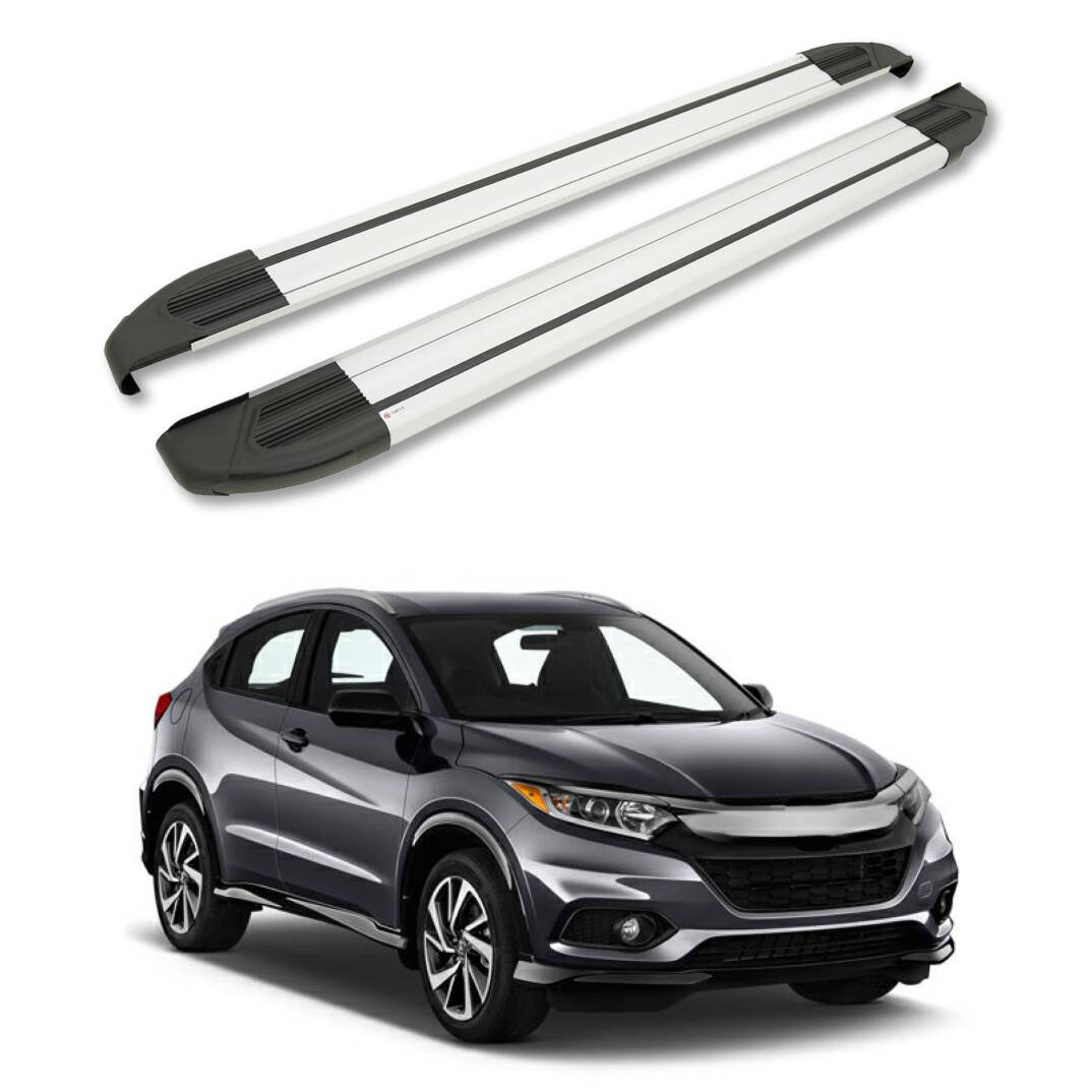 TURTLE Fits Honda Hr-V (Mk2) 2014-2020 Side Step Brillant Silver - 1