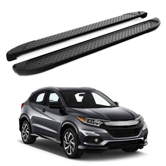 TURTLE Fits Honda Hr-V (Mk2) 2014-2020 Side Step Sapphire V1 Black