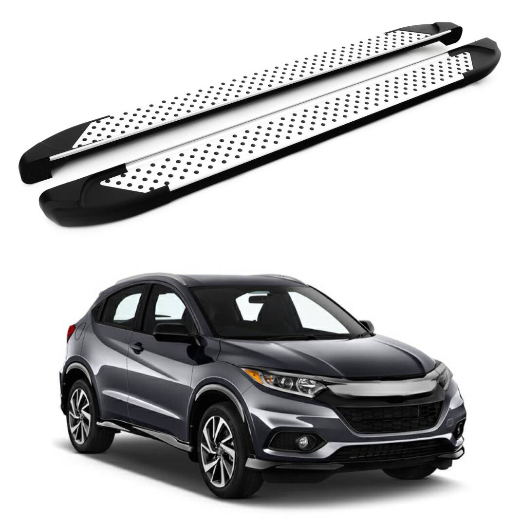 TURTLE Fits Honda Hr-V (Mk2) 2014-2020 Side Step Sapphire V1 Silver - 1