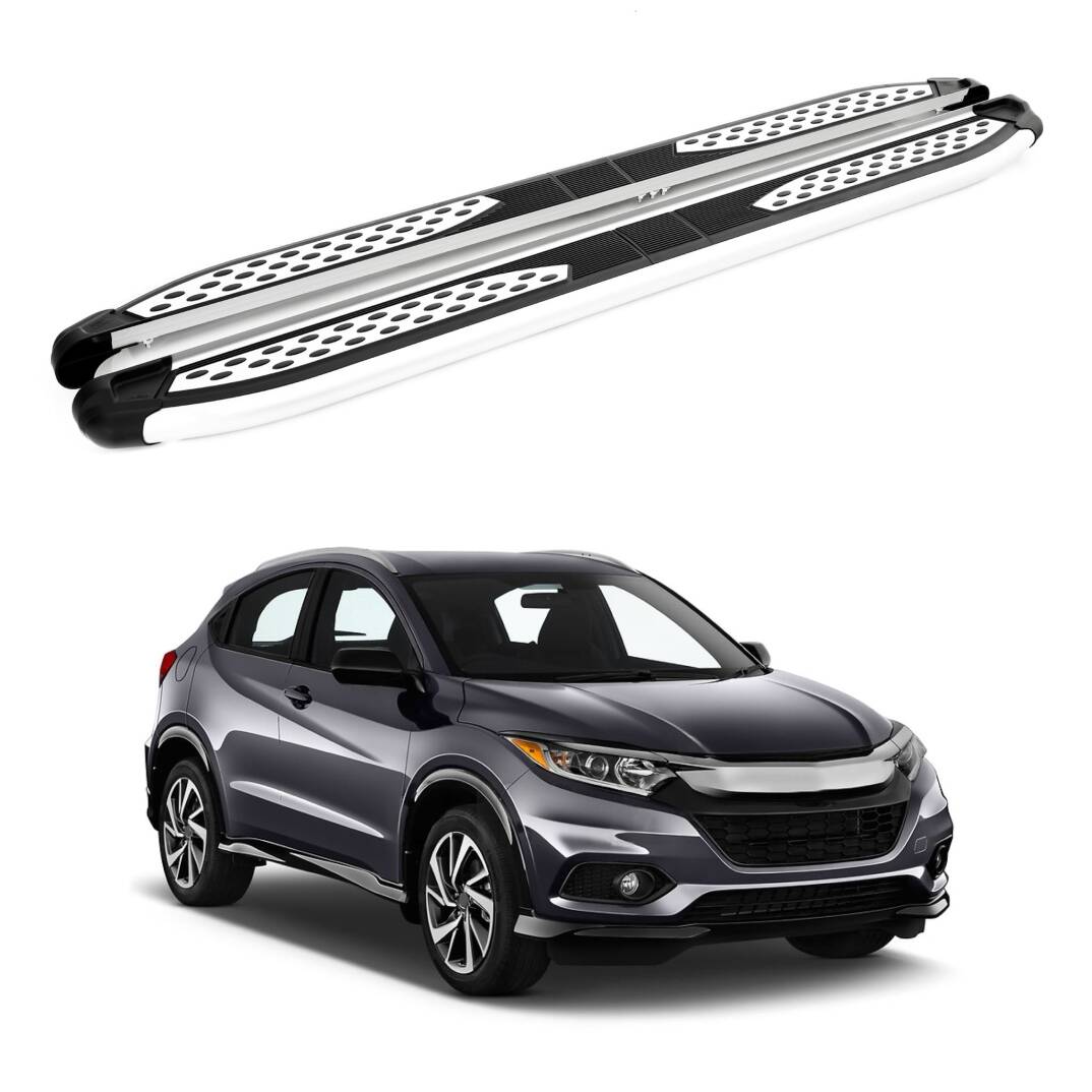 TURTLE Fits Honda Hr-V (Mk3) 2021-2025 Side Step Plus Silver - 1