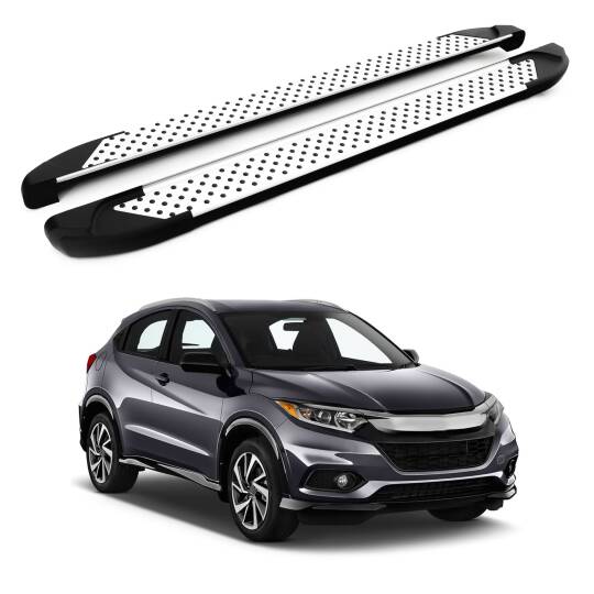 TURTLE Fits Honda Hr-V (Mk3) 2021-2025 Side Step Sapphire V1 Silver