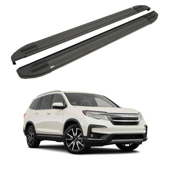 TURTLE Fits Honda Pilot 2016-2025 Side Step Brillant Black