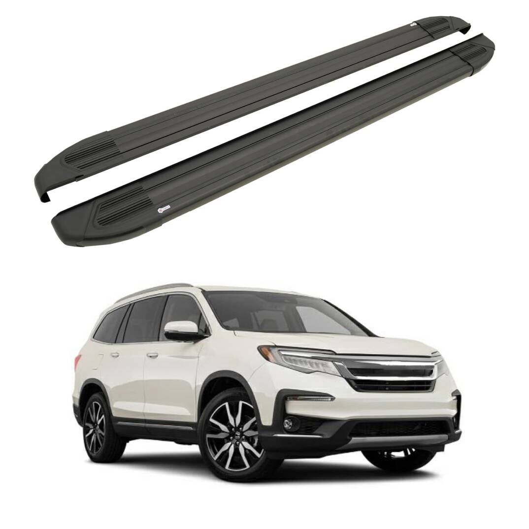 TURTLE Fits Honda Pilot 2016-2025 Side Step Brillant Black - 1