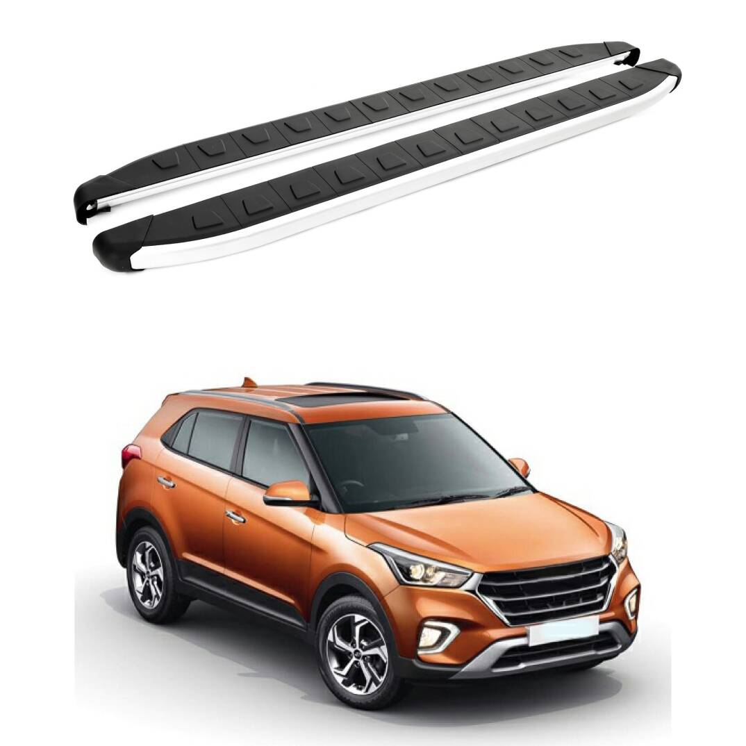 TURTLE Fits Hyundai Creta (Gs) 2015-2020 Side Step Alyans Silver - 1