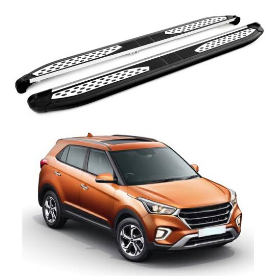 TURTLE Fits Hyundai Creta (Gs) 2015-2020 Side Step Plus Black