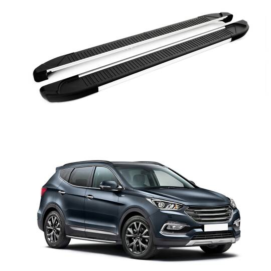 TURTLE Fits Hyundai Grand Santa Fe (Dm) 2013-2018 Side Step Another Silver