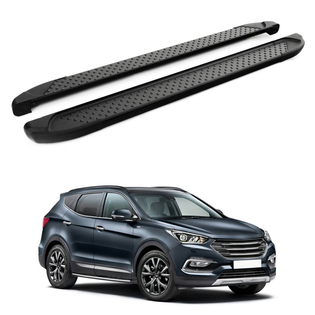 TURTLE Fits Hyundai Grand Santa Fe (Dm) 2013-2018 Side Step Sapphire V1 Black - 1