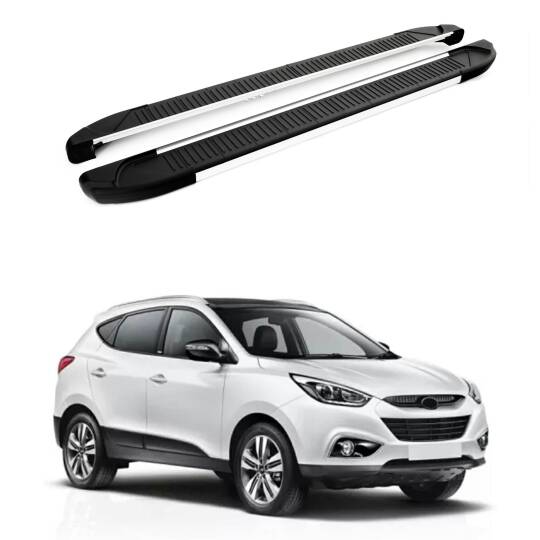 TURTLE Fits Hyundai Ix-35 (Lm) 2010-2015 Side Step Another Silver