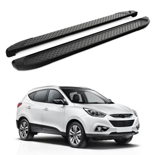 TURTLE Fits Hyundai Ix-35 (Lm) 2010-2015 Side Step Sapphire V1 Black