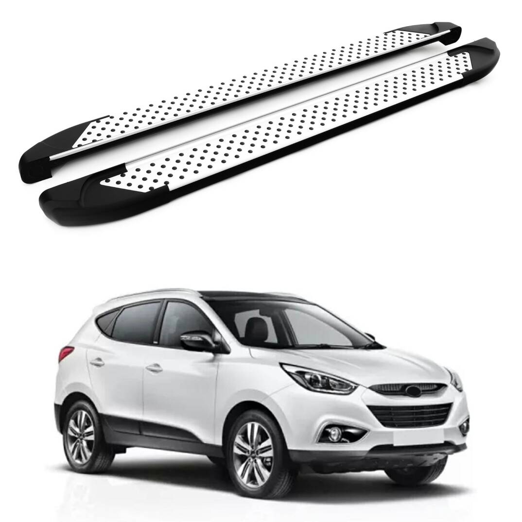 TURTLE Fits Hyundai Ix-35 (Lm) 2010-2015 Side Step Sapphire V1 Silver - 1