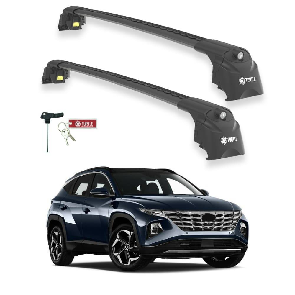 TURTLE Fits Hyundai Tucson (Nx4) 2022-2025 Roof Rack Air2 Black - 1
