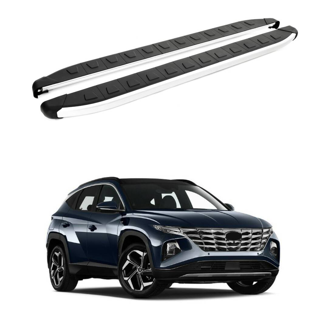 TURTLE Fits Hyundai Tucson (Nx4) 2022-2025 Side Step Alyans Silver - 1