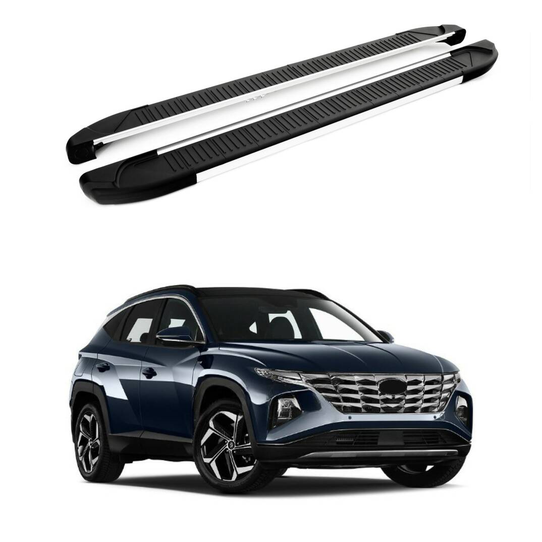 TURTLE Fits Hyundai Tucson (Nx4) 2022-2025 Side Step Another Silver - 1