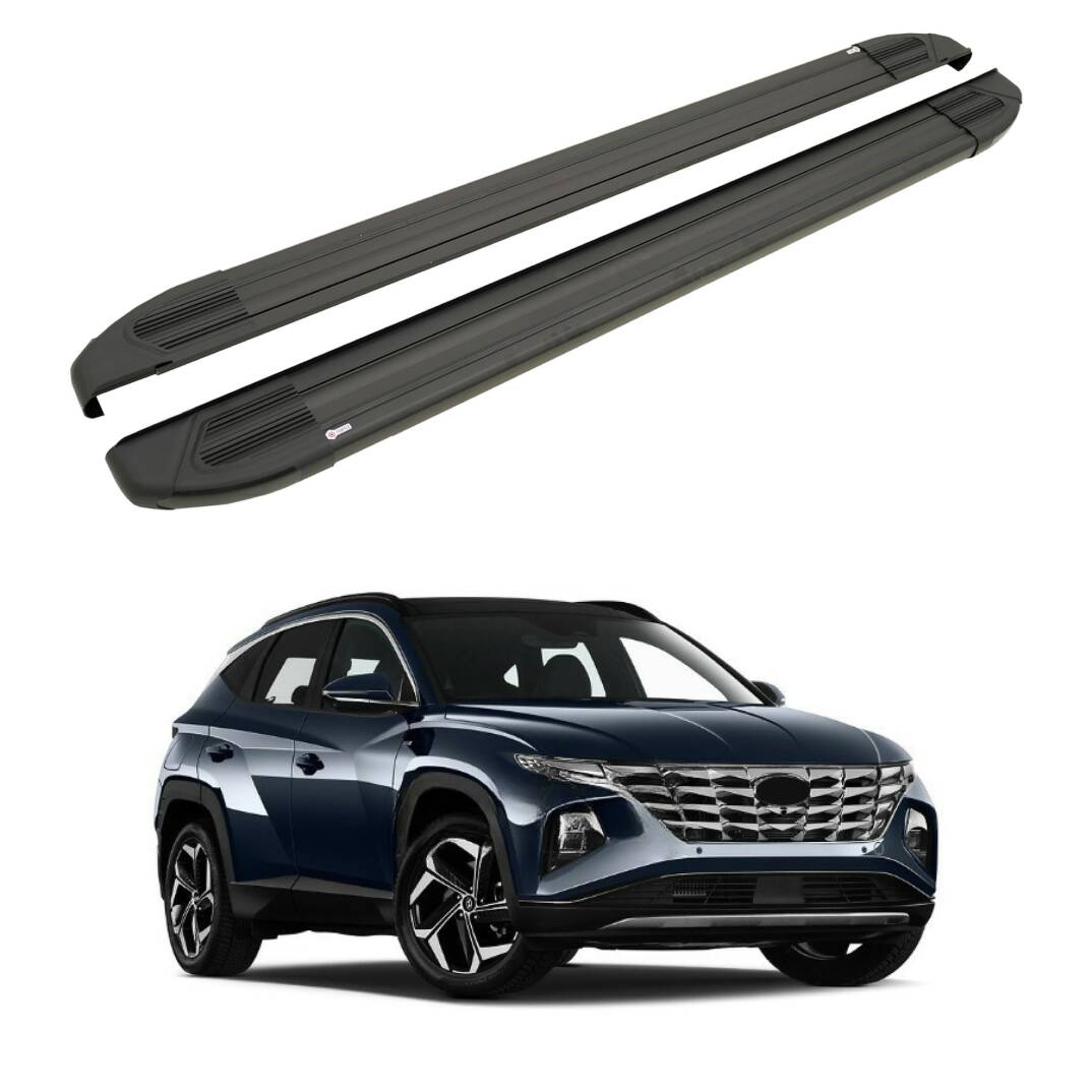 TURTLE Fits Hyundai Tucson (Nx4) 2022-2025 Side Step Brillant Black - 1