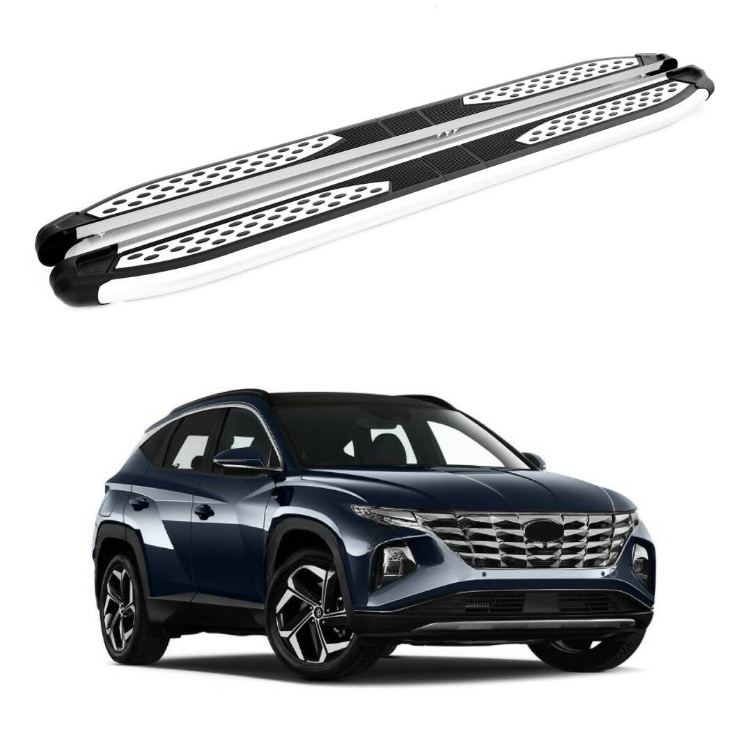 TURTLE Fits Hyundai Tucson (Nx4) 2022-2025 Side Step Plus Silver - 1