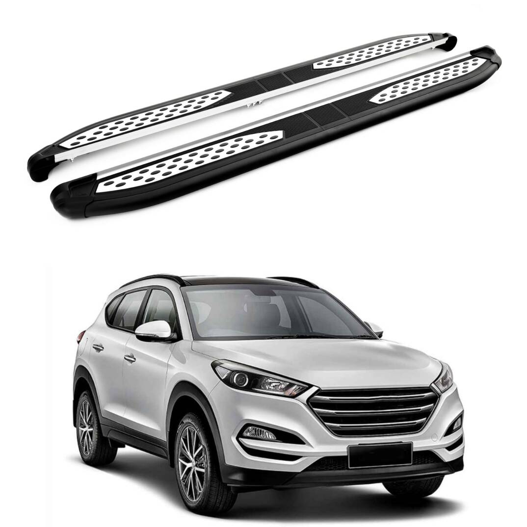 TURTLE Fits Hyundai Tucson (Tl) 2016-2021 Side Step Plus Black - 1