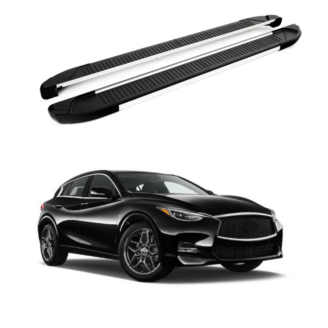 TURTLE Fits Infiniti Esq (F15) 2015-2019 Side Step Another Silver - 1