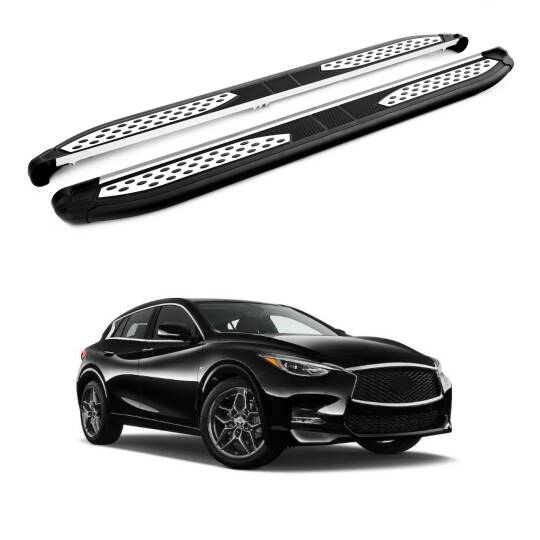TURTLE Fits Infiniti Esq (F15) 2015-2019 Side Step Plus Black