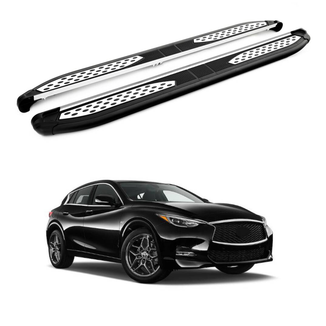 TURTLE Fits Infiniti Esq (F15) 2015-2019 Side Step Plus Black - 1