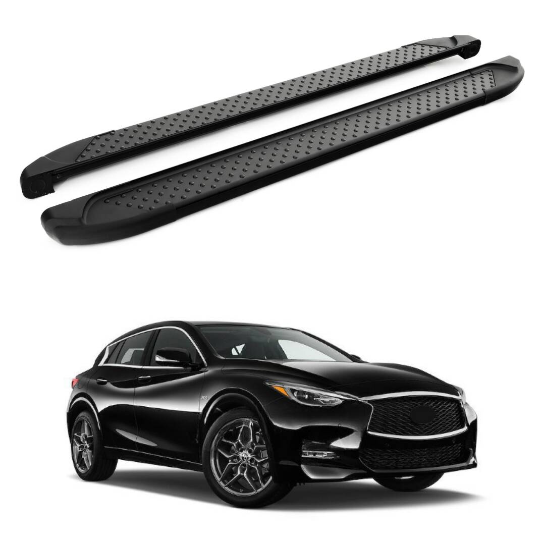 TURTLE Fits Infiniti Esq (F15) 2015-2019 Side Step Sapphire V1 Black - 1