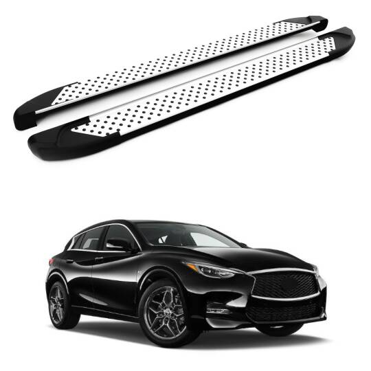 TURTLE Fits Infiniti Esq (F15) 2015-2019 Side Step Sapphire V1 Silver